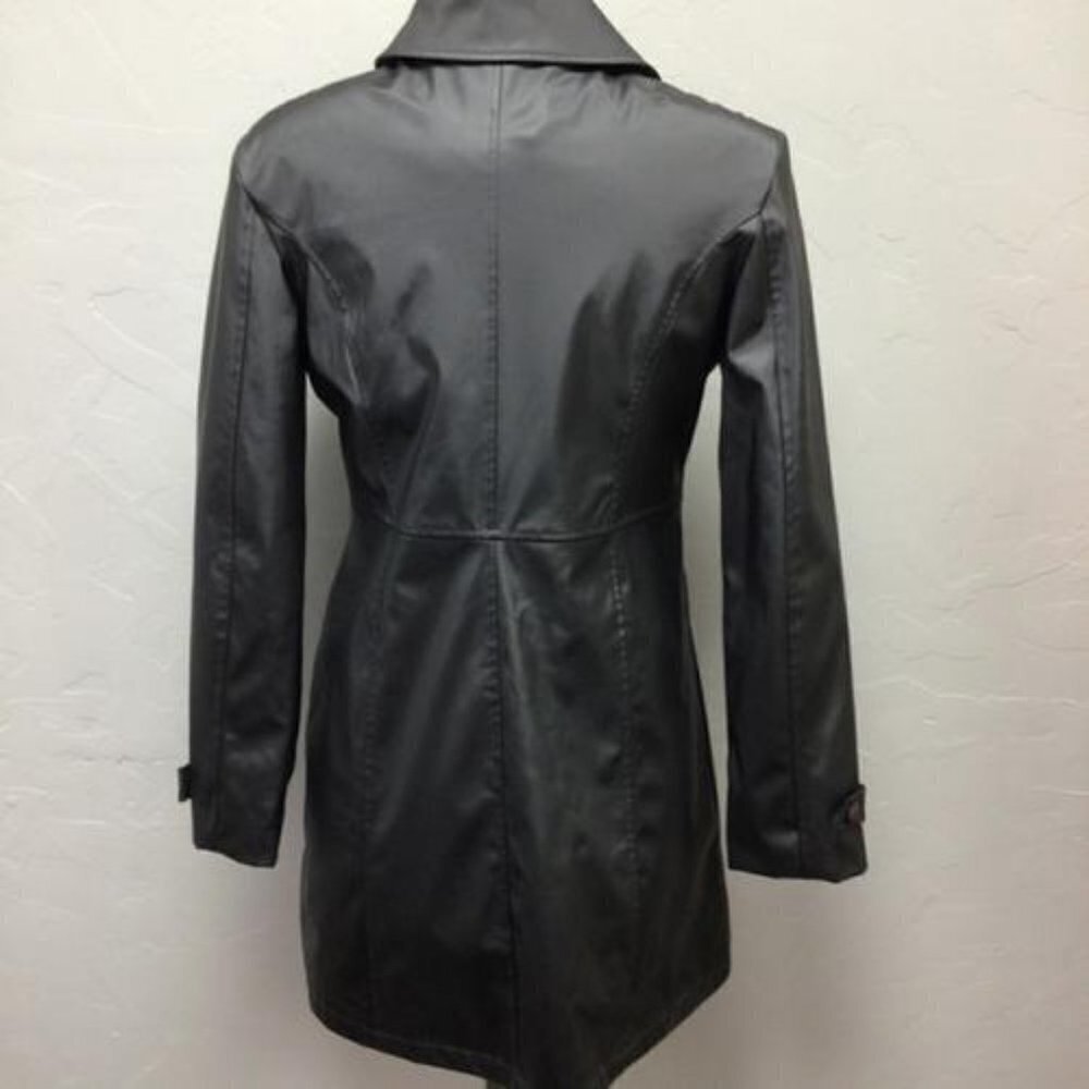 Anchor blue size M gray silver rain coat - Picture 2 of 4